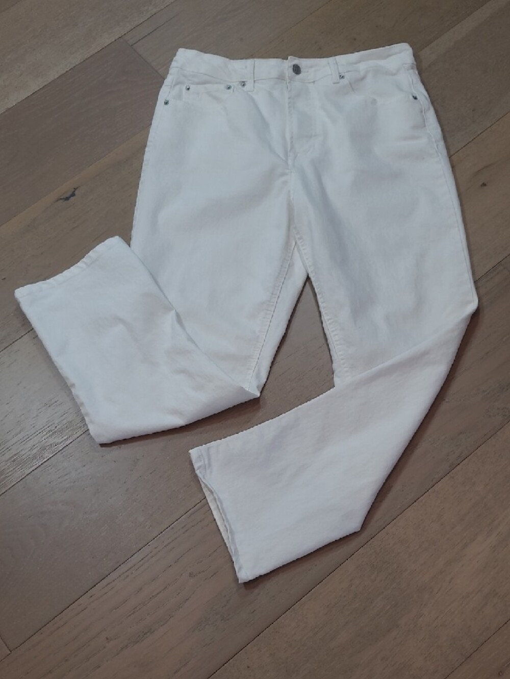 EUC Frye Jeans Women's sz 10/30 White High Rise Cropped Denim Jeans